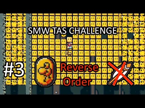 SMW TAS Challenge #3 - Star World 1 Reverse Order in 1:05.38 - Amaraticando
