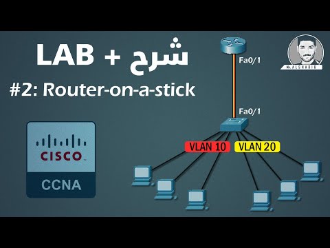 #2: Inter-VLAN Routing (Router-on-a-stick) شرح + تطبيق عملي