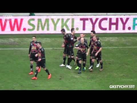 21. kolejka Nice 1 Liga: Skrót meczu GKS Tychy - MKS Kluczbork 4:2