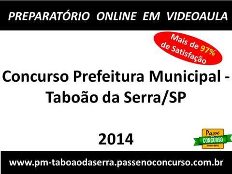 Concurso Prefeitura Municipal - Taboão da Serra/SP - Agente de Controle de Vetores e Zoonoses