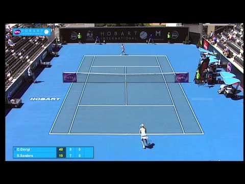 Camila Giorgi v Storm Sanders highlights (1R) - Hobart International 2015