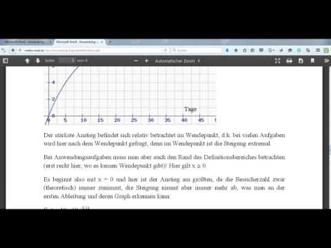 Anwendungsaufgabe Exponentialfunktion