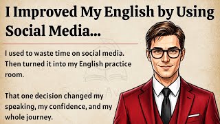 I Improved My English by Using Social Media | Improve Your English Fluency ✅️ | Story Level 2 🔥