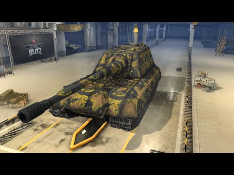 World of Tanks Blitz - Jg.Pz E100 7190 damamge gameplay