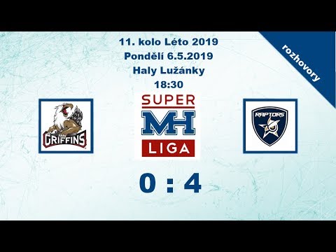 MH Superliga (11. kolo Léto 2019) Griffins vs. Raptors 0:4 - rozhovory