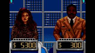 Megadrive/Genesis Game:  Jeopardy! Deluxe (1993 GameTek, Inc.)