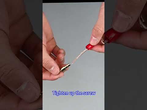 How to install banana plugs on speaker wire? #shorts #audiophile #tutorial