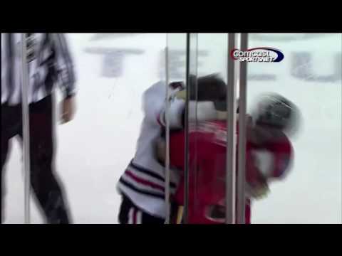 Brent Seabrook vs Dion Phaneuf Nov 19, 2009