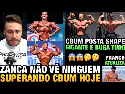 CBUM MOSTRA SHAPE ENORME + ZANCA OPINA SOBRE RAMON VS CBUM + FRANCO