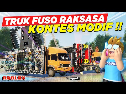 KONTES MODIFIKASI TRUK FUSO RAKSASA TELOLET SOUND HOREG VIRAL !! ROLEPLAY TRUK INDONESIA - Roblox