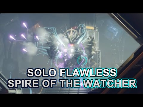 Solo Flawless Spire of the Watcher (Season 20) Void Hunter [Destiny 2]