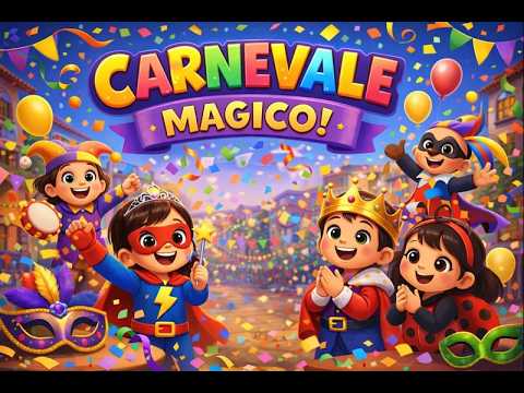 Carnevale Magico – Canzone di Carnevale per Bambini | Balli, Maschere e Allegria 🎭✨