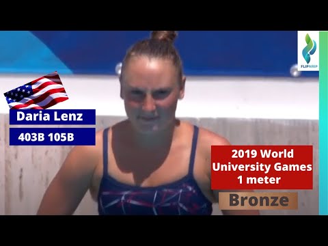 2019 Daria Lenz - 1 meter springboard - World Unversity Games