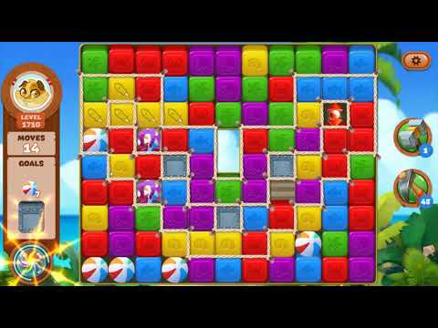 Lost Island Blast Adventure Level 1710 NO BOOSTERS - A S GAMING