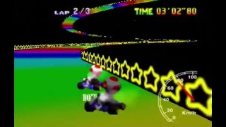 Rainbow Road flap 1'56"84 (PAL)