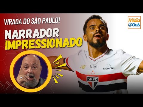 Narrator is astonished and does this at the turnaround - São Paulo 2 x 1 Flamengo