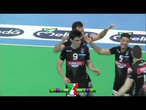 Diatec Trentino - Tonazzo Padova 3-1: che azione!