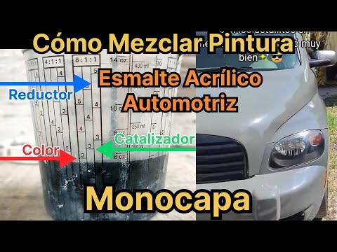 How to Catalyze Automotive Acrylic Enamel? How to Mix Automotive Paint? #bodypaintandpaint