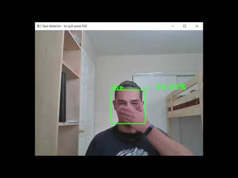 Real-time 'me-not_me' Face Detector