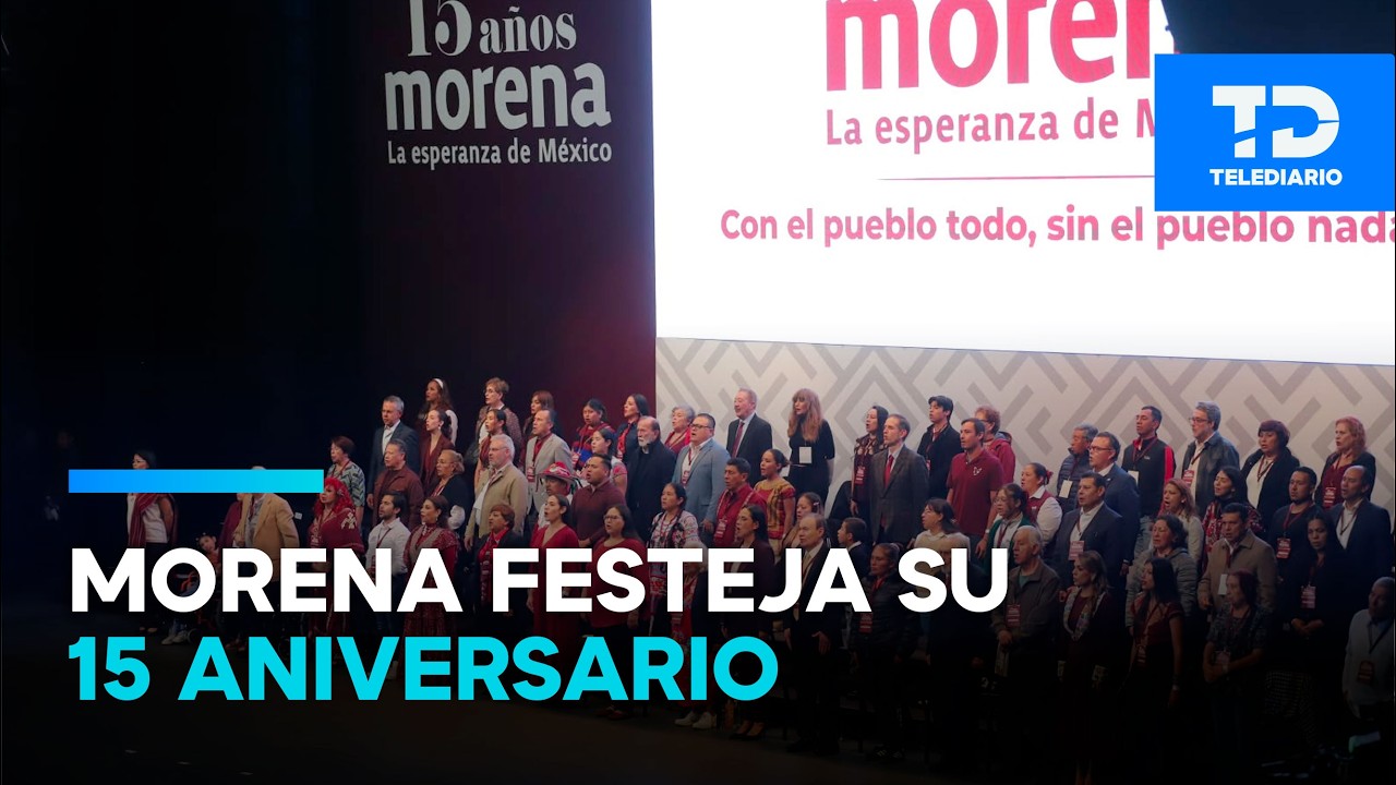 Sin sus padres fundadores, Morena festeja sus 15 años en el Auditorio Nacional