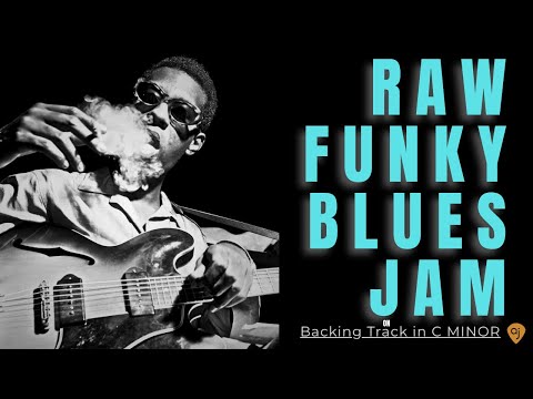 Raw, Greasy Live Funky Blues Jam Track | Guitar Backing Track (C Minor)