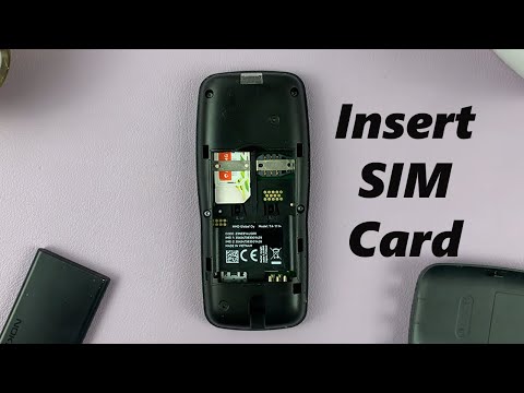 How To Insert SIM In Nokia Phone - Nokia 105, 105 4G, 106, 225, 3310, 110, 8110