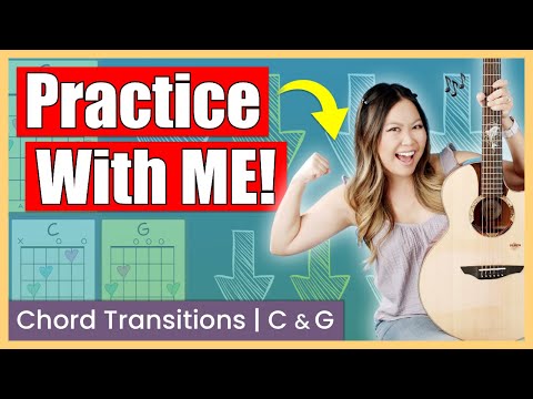 Practice With Me! | Chord Transitions - C & G | How to Transition Guitar Chords EASY Daily Warm Up!