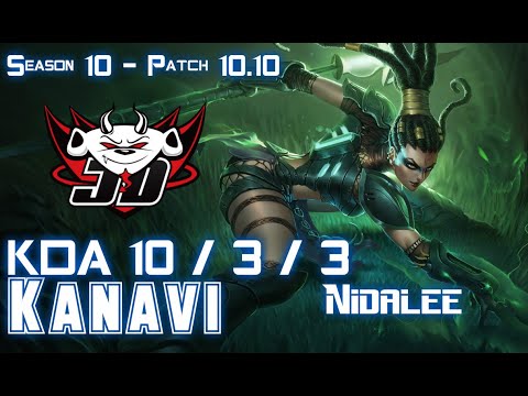 JDG Kanavi NIDALEE vs KARTHUS Jungle - Patch 10.10 KR Ranked