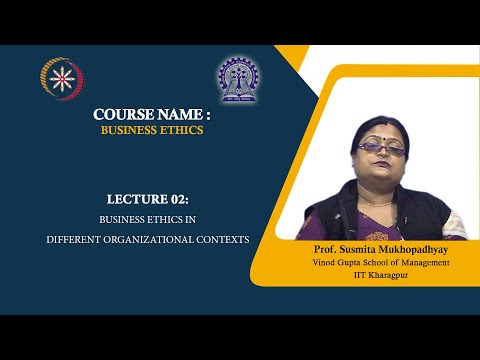 Lecture 2: Business Ethics in different organizational contexts
