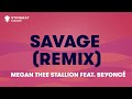 Megan Thee Stallion - Savage Remix (feat. Beyoncé) (Karaoke with Lyrics)