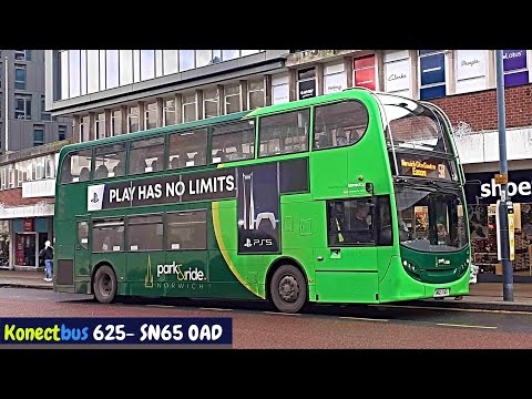 *Fast run on a P&R E400?* Konectbus ADL Enviro400 625 (SN65 OAD)- Route 5B