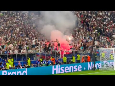 SLOVENIA FANS in the EURO 2024 Match Against Portugal at Deutsche Bank Park