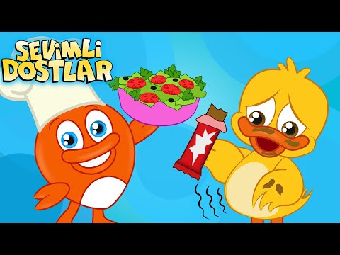 Abur Cubur Yeme Sağlıklı Beslen (YENİ) | Sevimli Dostlar | Bebek ve Çocuk Şarkıları 2022