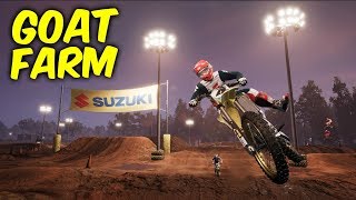 Mx vs atv all out.Faster AI - Goat farm at night,supercross gameplay
