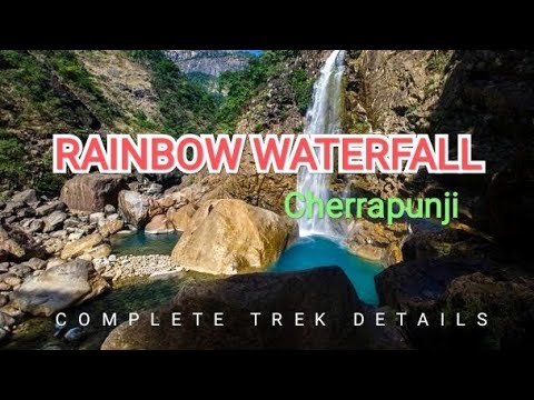  Meghalaya Tourist Places| Rainbow waterfalls, Cherrapunji | Sohra Nongriat Trek Sohra Shillong