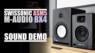 Video thumbnail for Swissonic ASM5  vs  M-Audio BX4  ||  Sound Comparison by DSAUDIO.review
