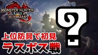 【モンハンサンブレイク】VS『???』上位防具でラスボス戦初見！！【MHRS】