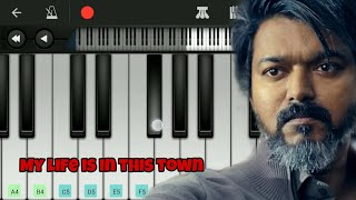 LEO - My life is in This Town | Easy Piano Tutorial | anirudh | Vijay