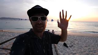 FOREIGNER REACTS TO SUNSET ON BORACAY ISLAND AND TO REHABILITATION CLOSER - PHILIPPINES VLOGS