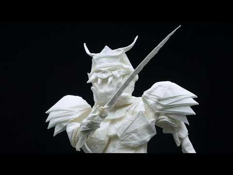 Origami Samurai Folded From a Single Piece of Paper