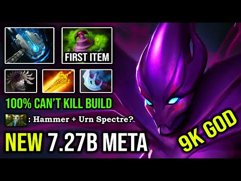 NEW 9K TREND BUILD First Item Urn of Shadows Spectre 1v5 Raid Boss Mode + Meteor Hammer DotA 2