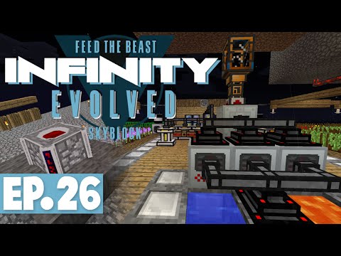 FTB INFINITY EVOLVED SKYBLOCK - REDSTONE ENERGY & LOGISTICS REQUEST TABLE! #26 [Modded FTB Skyblock]