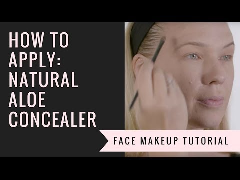 How to Apply our Natural Aloe Concealer | Afterglow Cosmetics
