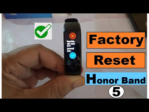 How To Factory Reset Honor Band 5 | Hard Reset Honor Band 5 - Factory Reset & Format - Just 10 Sec