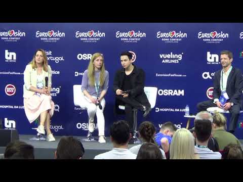 ESCKAZ in Lisbon: Press conference from MELOVIN (Ukraine)