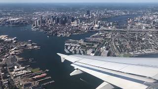 JetBlue 295 (A320) Takeoff at Boston Logan Airport