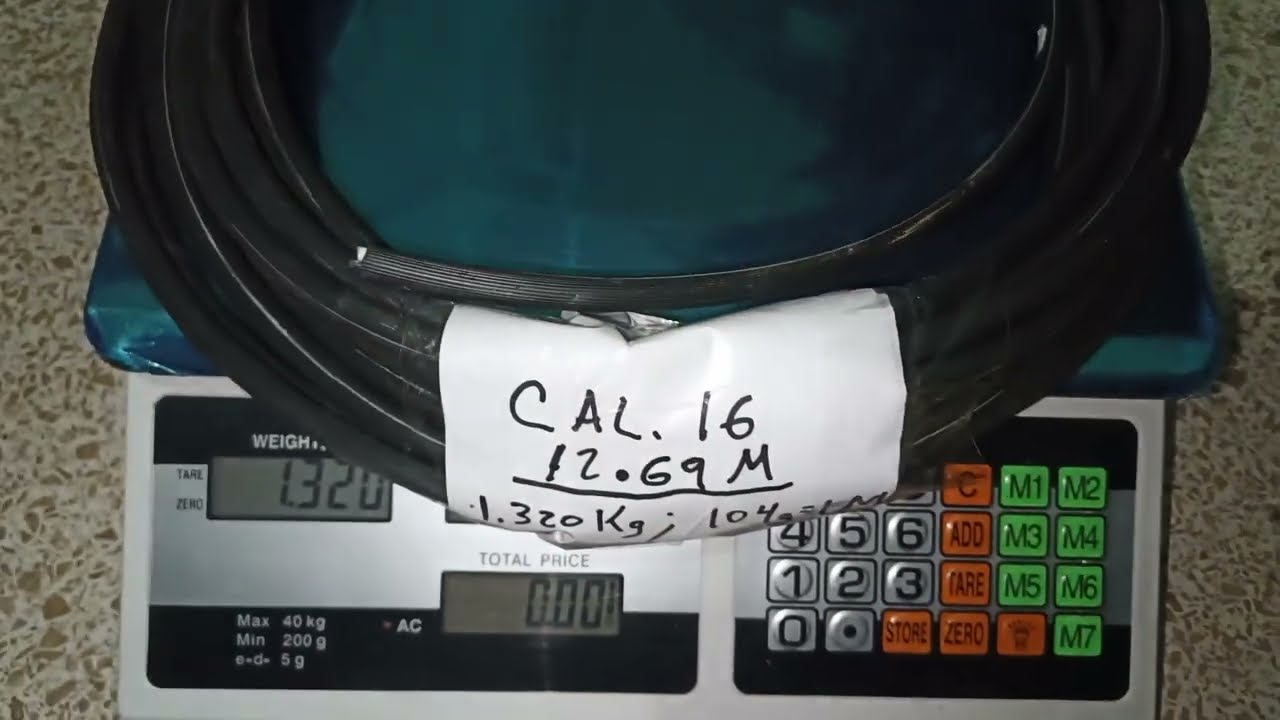 CONDULAC Cable de uso rudo Calibre 2x16 AWG, 12.69M