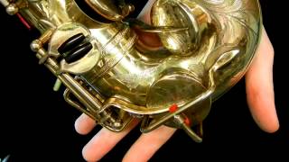 Video thumbnail for Repairman's Quick Overview: Fully Engraved (Original) 1932 Selmer "Cigar Cutter" Alto Saxophone by Stohrer Music Saxophone Repair