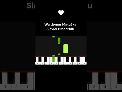 Waldemar Matuška - Slavíci z Madridu (piano tutorial / jak hrát) #noty #sadpianoyt #pianotutorial