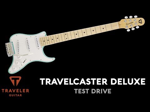 Traveler Guitar Travelcaster Deluxe Electric Travel Guitar (Gloss Black) image 6